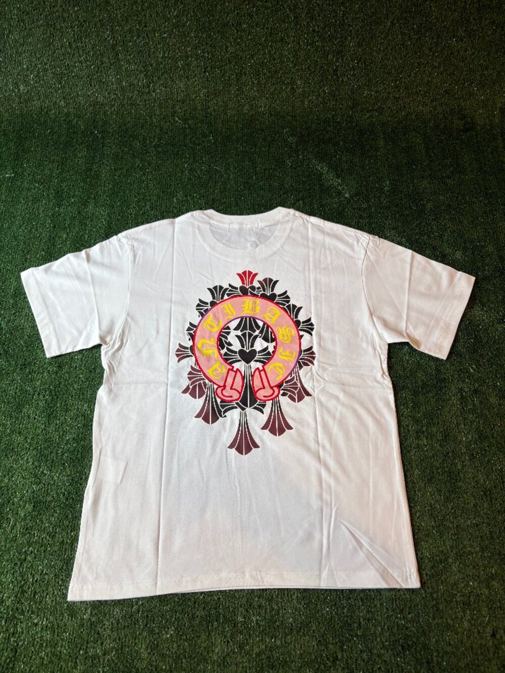 Chrome Hearts White Horseshoe Graphic T-Shirt NWT